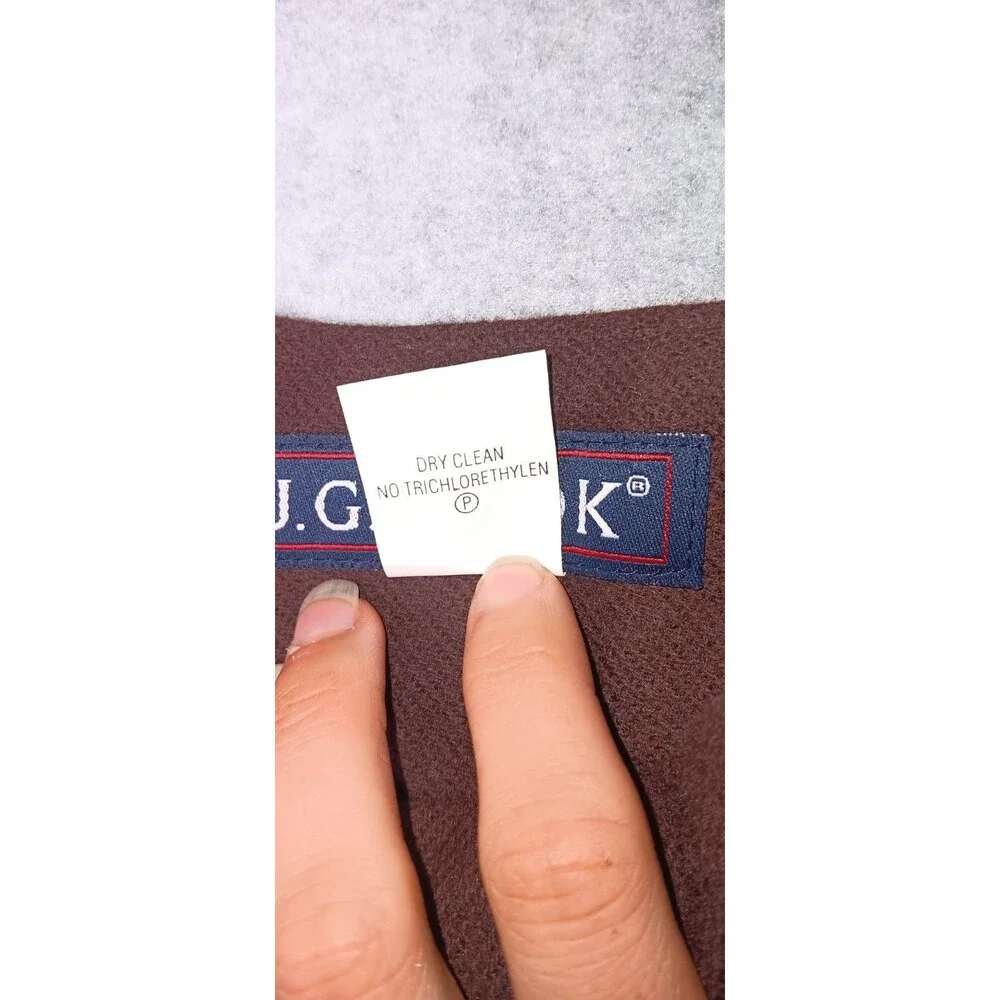VTG JG Hook 100% Wool Pencil Skirt 8P Chocolate Brown Old Money Preppy Academia